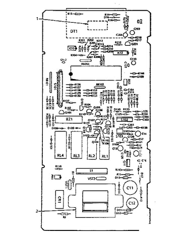 Power and control circuit board (part no. 14617)