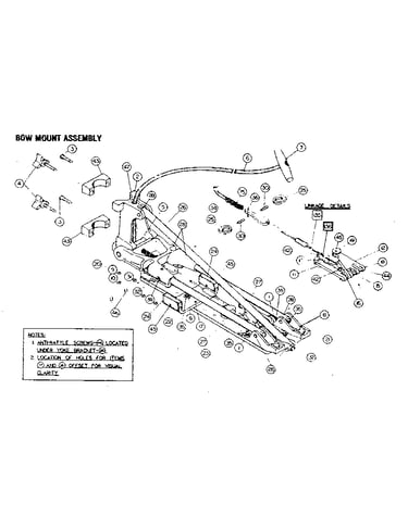 Bow mount assembly