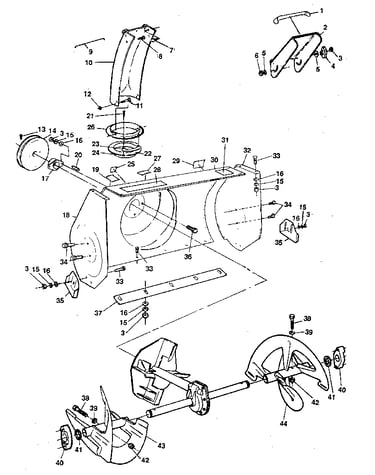 Auger housing assembly