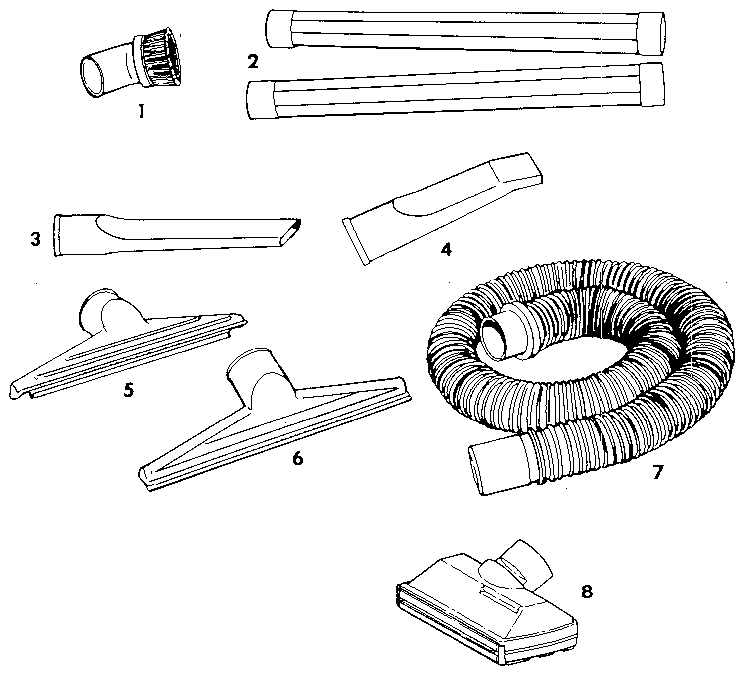 2-1/2" diameter plastic accessories