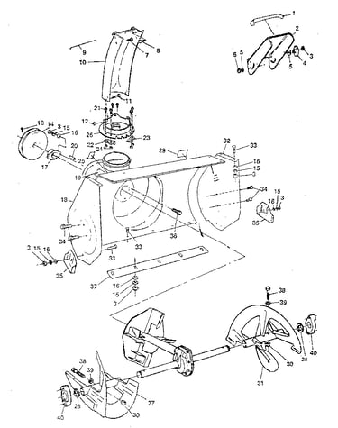 Auger housing assembly
