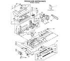 Kenmore 1163916581 nozzle and motor diagram