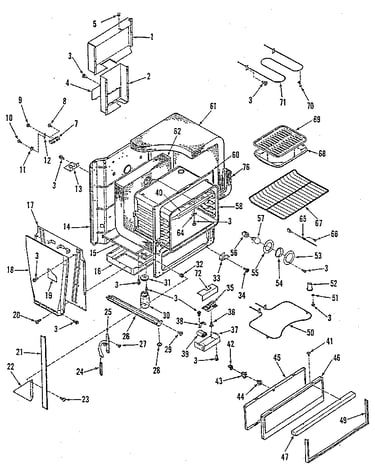 Oven body