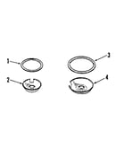 Porcelain pan and chrome ring kit no. 8068 400