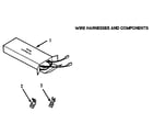 Kenmore 9116158812 wire harnesses and components diagram
