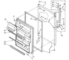 Kenmore 1068752511 refrigerator door diagram