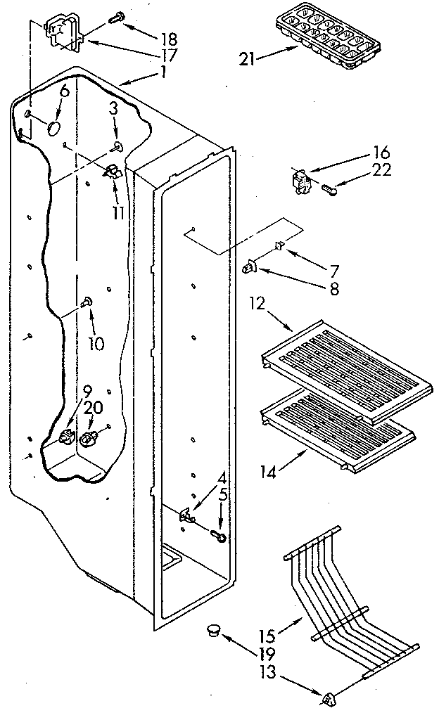 Freezer liner