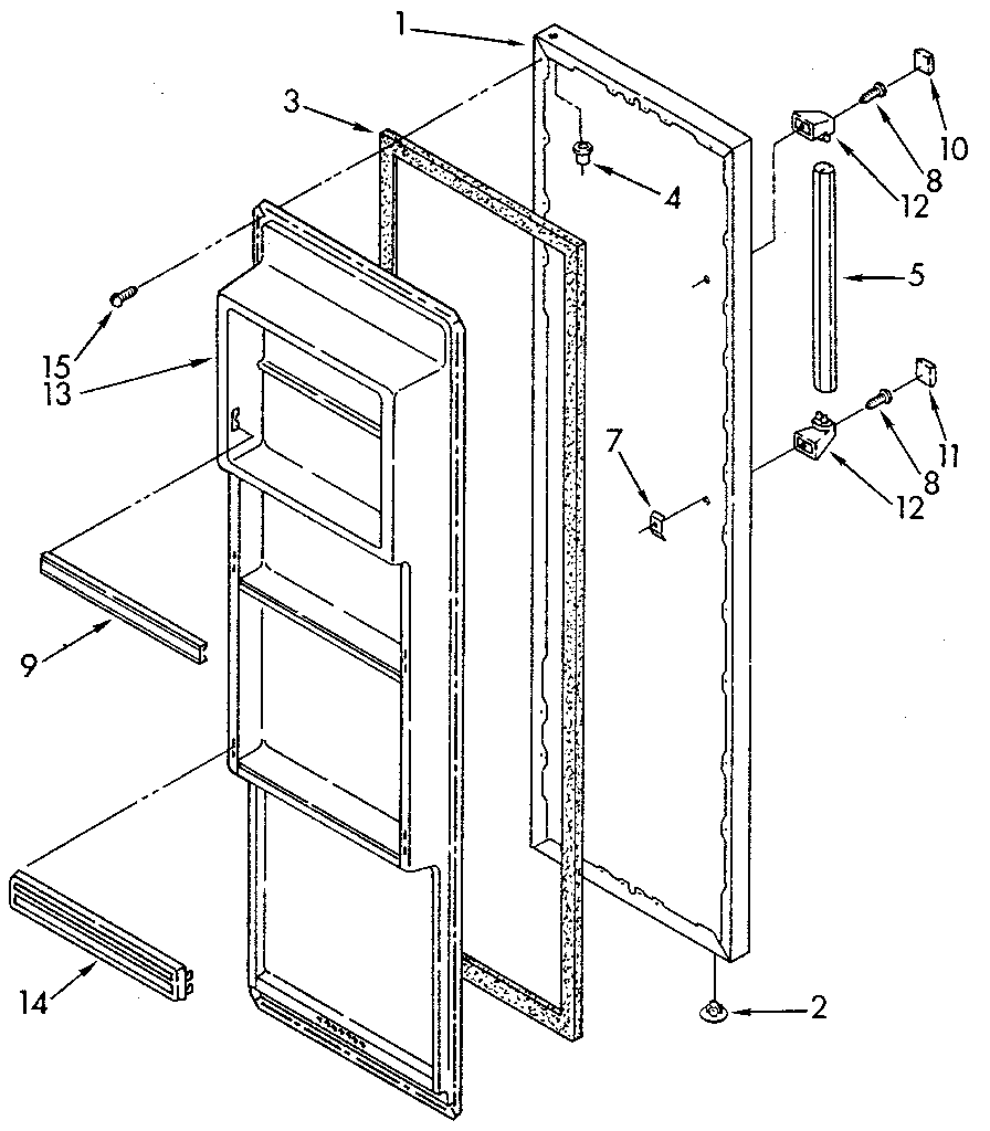 Refrigerator door