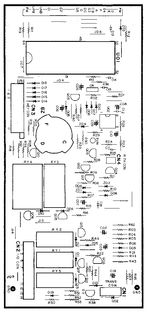 POWER AND CONTROL CIRCUIT BOARD P/N 2Q10280H