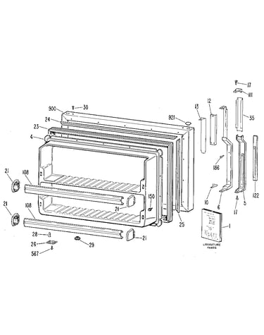 Freezer door
