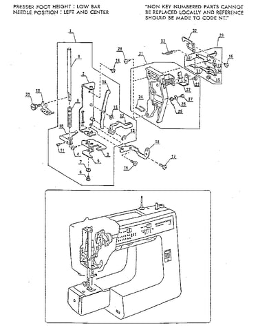 Presser bar assembly