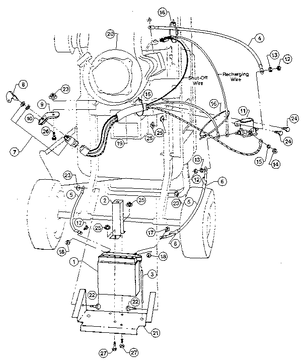 5hp tecumseh electric start system