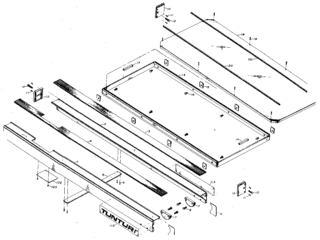 Side rails and hardware