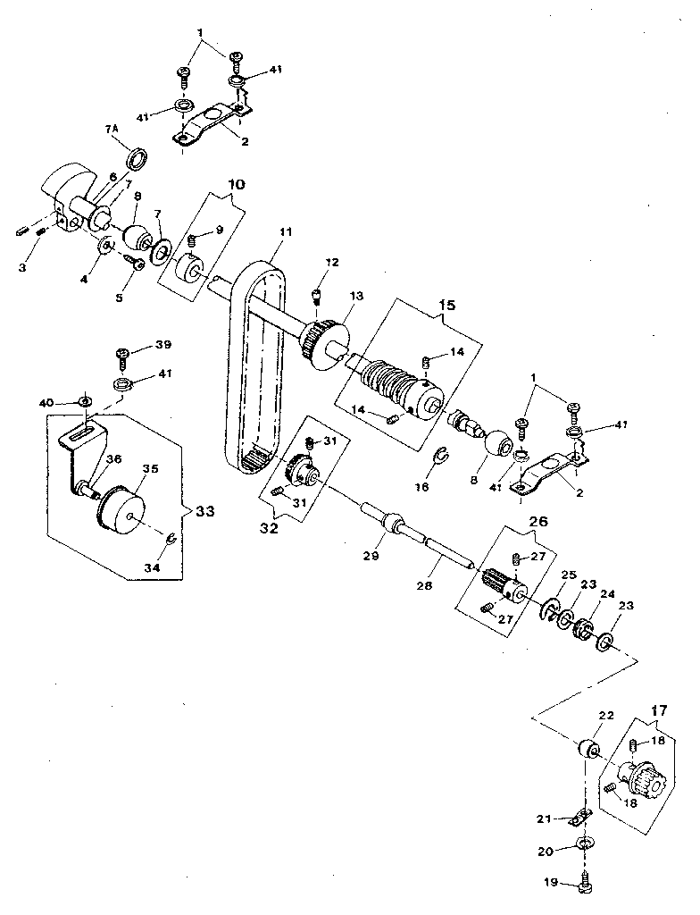Arm shaft drive system