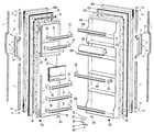GE TFX24ZLC doors diagram