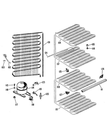 Compressor and shelfs