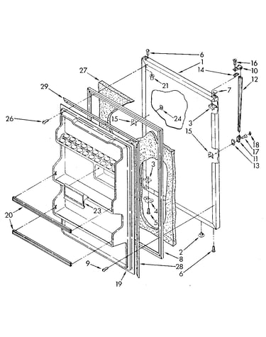 Refrigerator door