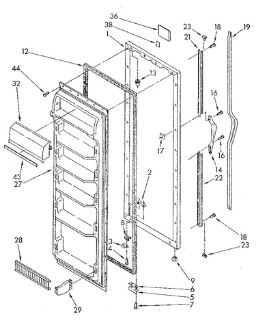 Refrigerator door
