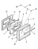 Lower oven door