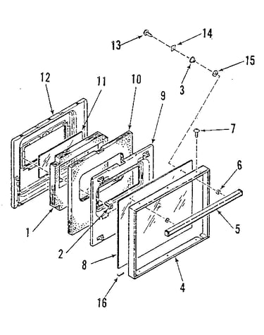 Lower oven door