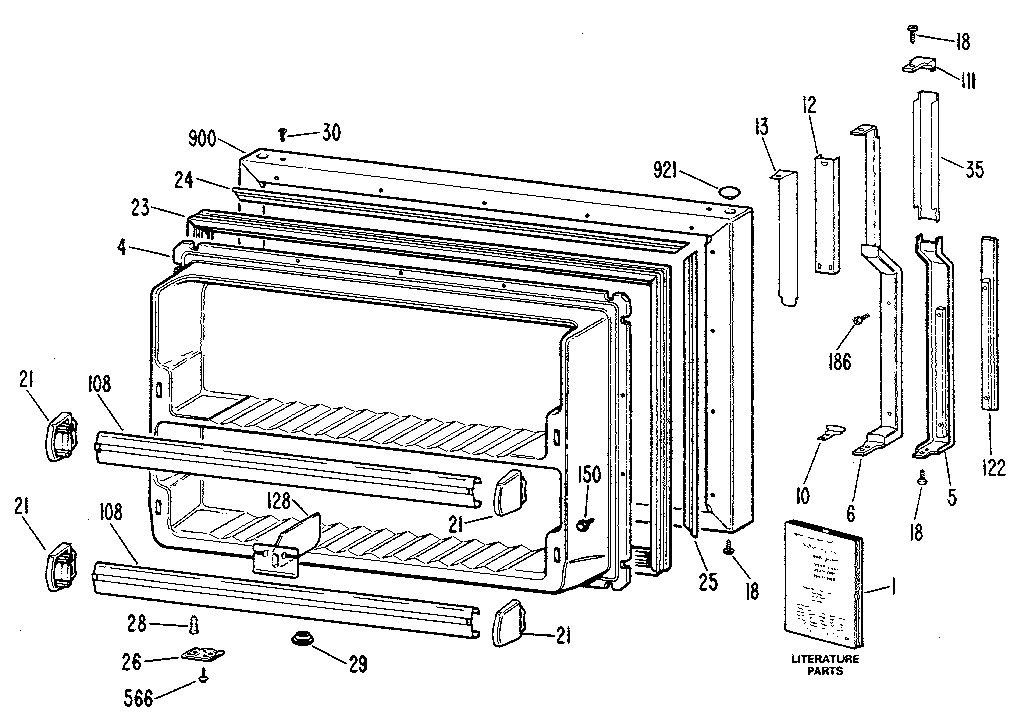 Freezer door