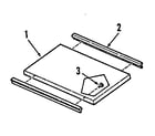Kenmore 9114398512 optional griddle/grill cover module kit 4998510 diagram