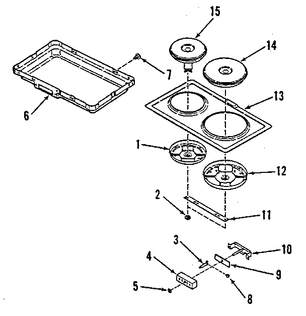 OPTIONAL ELECTRIC HOB ELEMENT MODULE KIT 4998531