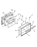 Oven door section