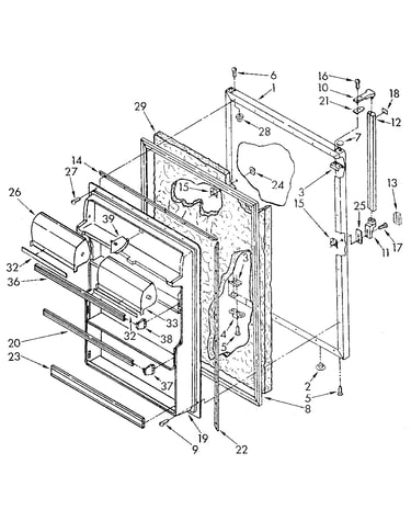 Refrigerator door