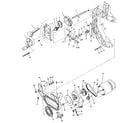 Craftsman 113248210 figure 3 -bevel drive and motor mount assembly diagram