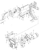 Figure 4-bevel drive and motor mount assembly
