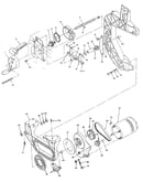 Figure 4-bevel drive and motor mount assembly