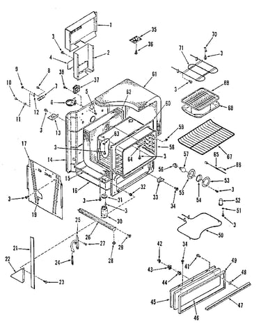 Oven body section