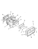 Oven door section