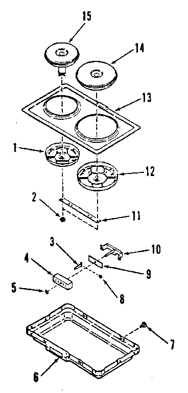Electric hob element module kit 4998530 & 4998630