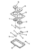 Electric hob element module kit 4998530 & 4998630