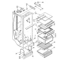 Kenmore 1068552611 refrigerator liner diagram