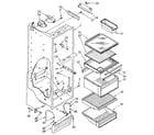 Kenmore 1068594634 refrigerator liner diagram