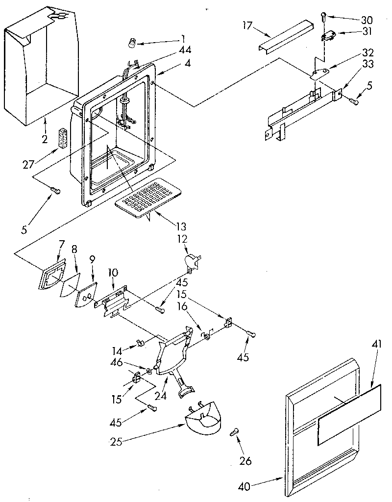 Dispenser front