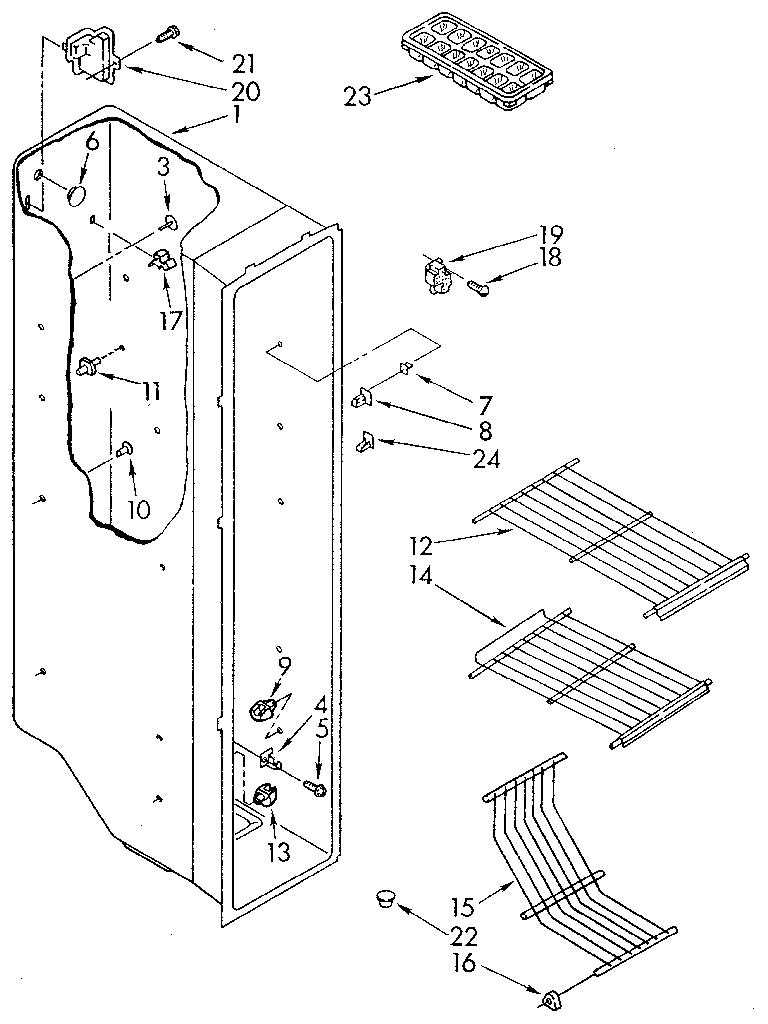 Freezer liner