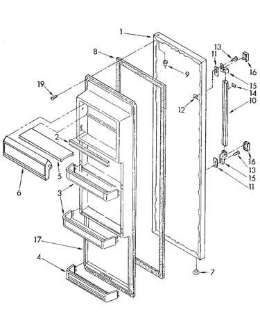 Refrigerator door