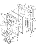 Refrigerator door