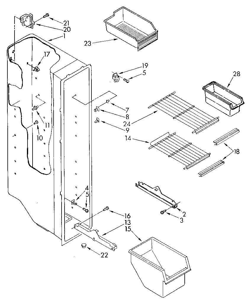 Freezer liner
