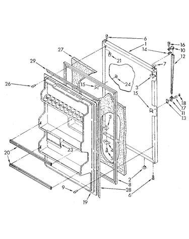Refrigerator door