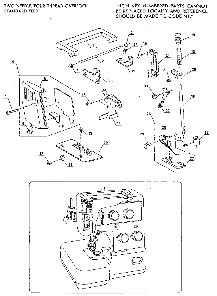 PRESSER BAR ASSEMBLY