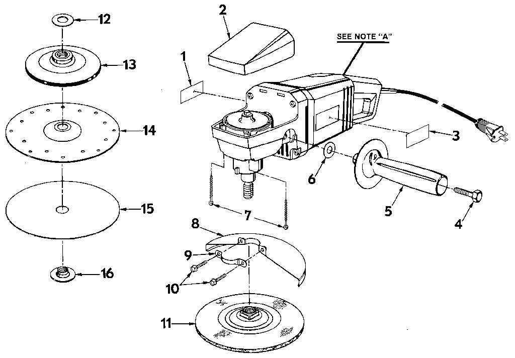Sanding disc assembly