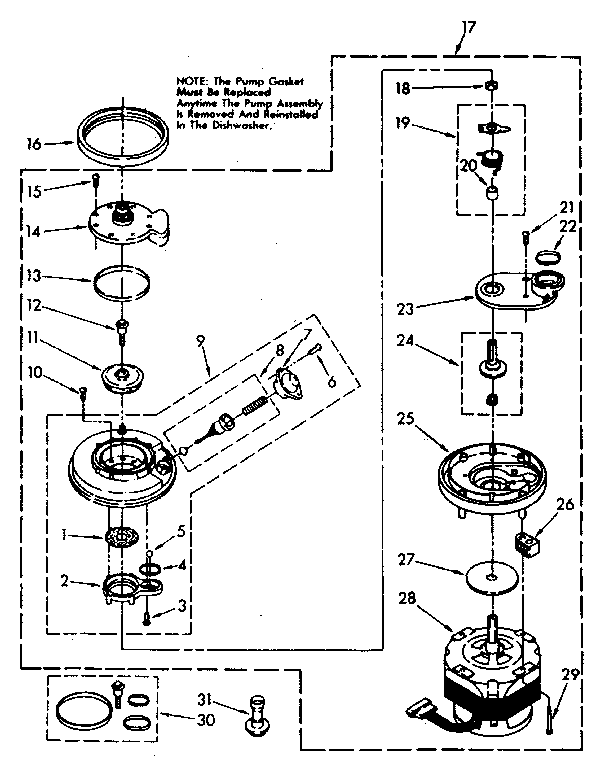 Pump and motor