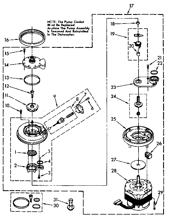Pump and motor