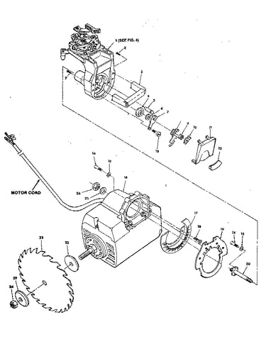 Figure 3 - yoke and motor assembly
