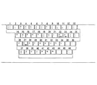 Sears 53893 character keys diagram